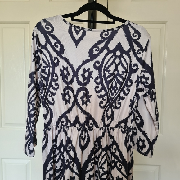 Egyptian Floral XL Pattern Formal Black Dress Code Bodycon Maxi Longdress Party - Picture 4 of 8